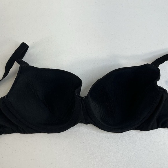 Secret Treasures 34D Full Coverage T-Shirt Bra Black Multiway Straps Underwire - Picture 9 of 15